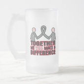 パーキンソン病一緒に私達は相違をします フロストグラスビールジョッキ (左)