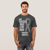 パーキンソン病姉妹の戦いは私の戦い Tシャツ (正面フル)