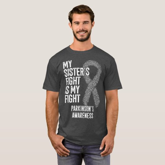 パーキンソン病姉妹の戦いは私の戦い Tシャツ (正面フル)