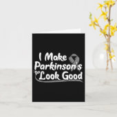 パーキンソン病患者のためのギフト灰色認識度 カード (黄色い花)