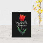 パーキンソン病認識度チューリップ4月 カード (黄色い花)