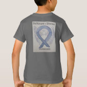 パーキンソン病認識度リボンエンジェルティー Tシャツ (裏面)