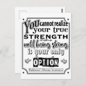 パーキンソン病認識度/強度引用文 ポストカード (正面/裏面)