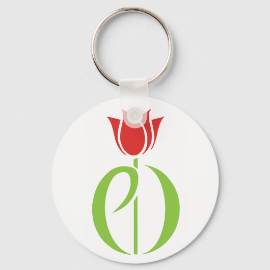 パーキンソン病、パーキンソン病、チューリップ、pd キーホルダー (正面)