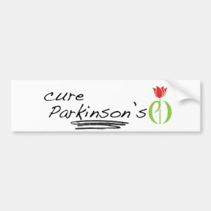パーキンソン病、parkinsonsの病気、チューリップ、pd バンパーステッカー