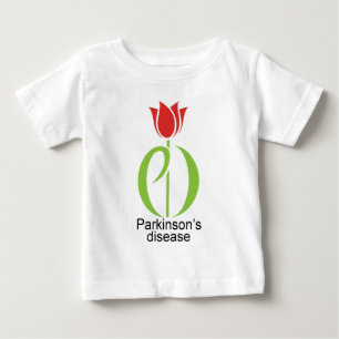 パーキンソン病、parkinsonsの病気、チューリップ、pd ベビーTシャツ