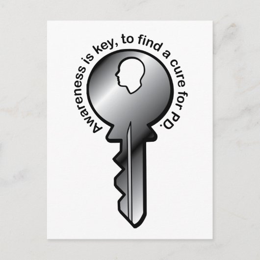 パーキンソン認識度は鍵 ポストカード (正面)