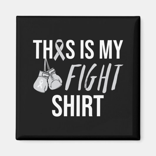 パーキンソン認識度グレーリボン マグネット (正面)