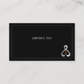 パーキンソン認識度リボン銀 名刺 (裏面)