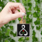 パーキンソン認識度リボン キーホルダー (手)