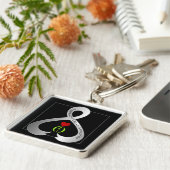 パーキンソン認識度リボン キーホルダー (側面)