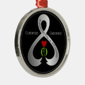 パーキンソン認識度リボン メタルオーナメント (右)