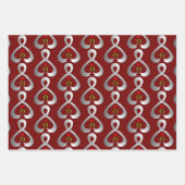 パーキンソン認識度リボン ラッピングペーパーシート (正面2)