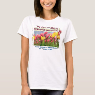 パーキンソン認識度/サポート研究 Tシャツ