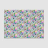 パーキーパステルピンクイエロー&ブルーパラケート 薄葉紙 (正面)