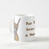 パーキー赤茶色のボクサー犬 コーヒーマグカップ (正面左)