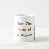 パーキー赤茶色のボクサー犬 コーヒーマグカップ (中央)