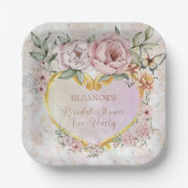 パーキー・ブーケの結婚前お披露目パーティー ペーパープレート (正面)