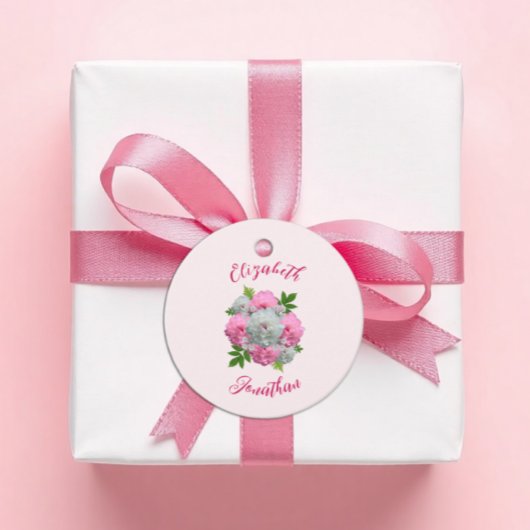 パーキー・ブーケの結婚式 フェイバータグ