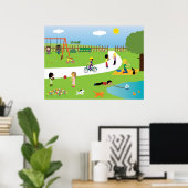 パークかわいらしライフのポスター ポスター (ホームオフィス)