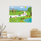 パークかわいらしライフのポスター ポスター (キッチン)