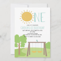 パークでのパーティー 遊び場 1歳の誕生日