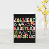 パークのこちら側で最も陽気な買い物客たち カード (黄色い花)