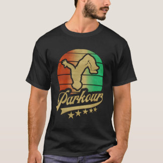 パークアレトロヴィンテージ5スターズフリーランニングトレーニング Tシャツ