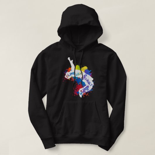 パークウシティ忍者フリーランニングズジャンプリープヴォルト パーカ (デザイン正面)