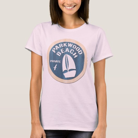 パークウッドビーチレディスティー Tシャツ (正面)