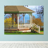 パークガゼボ キャンバスプリント (インサイチュ (ウッドフロア))