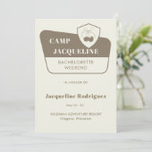 パークキャンプテーマバチェロレッテウィークエンド旅程 招待状 (スタンド正面)