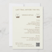 パークキャンプテーマバチェロレッテウィークエンド旅程 招待状 (裏面)