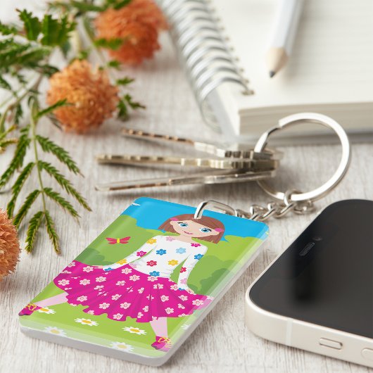 パークキーチェーンの女の子 キーホルダー