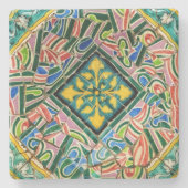 パークグエルのモザイク ストーンコースター (正面)