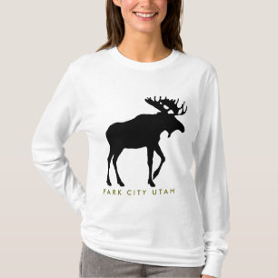 パークシティの大きいアメリカヘラジカのワイシャツ Tシャツ