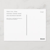 パークシティユタお土産はがき ポストカード (裏面)