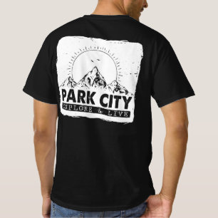 パークシティユタが探検・ライブハイキ動揺してング Tシャツ