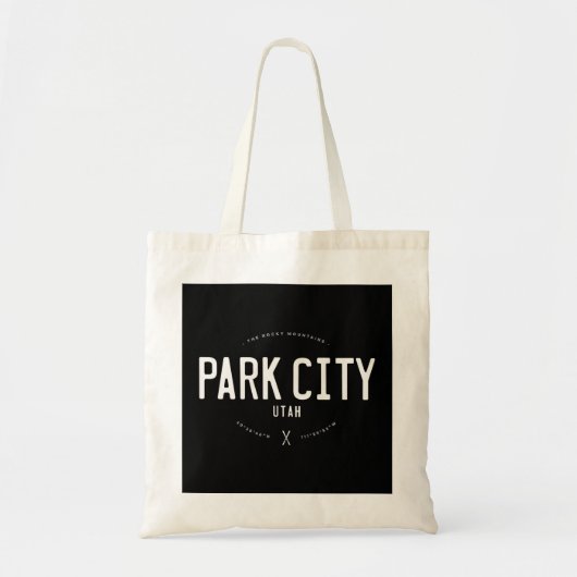 パークシティユタグラフィック動揺してヴィンテージスキープル トートバッグ (正面)