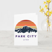 パークシティユタスキースノーボーディングハイカーズユタGif カード (黄色い花)