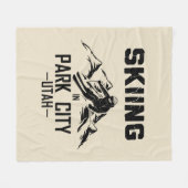 パークシティユタスキー フリースブランケット (正面(横))