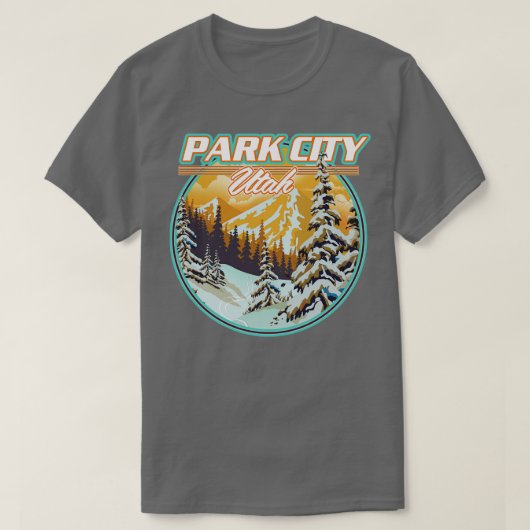 パークシティユタトラベル Tシャツ (デザイン正面)
