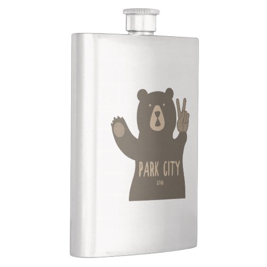 パークシティユタピースベア フラスク (右)