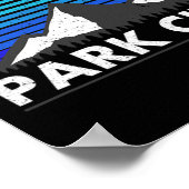 パークシティユタブルーバードデイロッキーマウンテンパウダー ポスター (角)