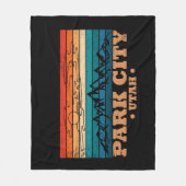 パークシティユタヴィンテージ フリースブランケット (正面)