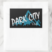 パークシティユタ山脈 長方形シール (バッグ)