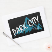 パークシティユタ山脈 長方形シール (封筒)