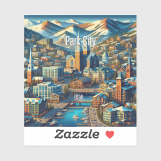 パークシティユタ3インチビニールステッカー シール