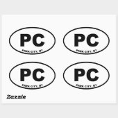 パークシティユタ 楕円形シール (シート)