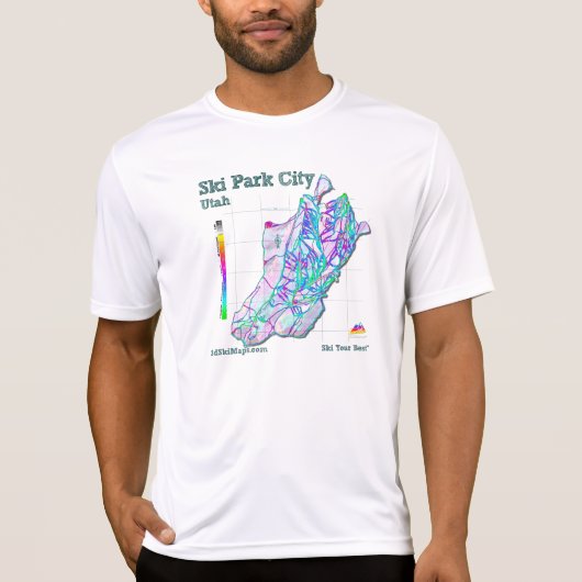 パークシティ3dSkiMapsのTシャツ Tシャツ (正面)